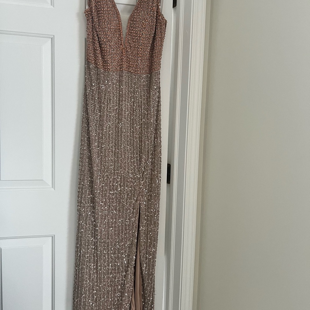 Elegant Sequin Evening Gown
